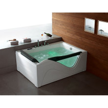 2021 New Design Colorful light Tub Two Persons Massage Bathtub